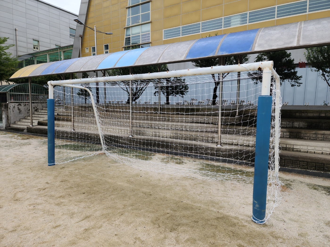  [날개스포츠] 남양주화접초교 축구골망 교체, 축구네트 교체 작업