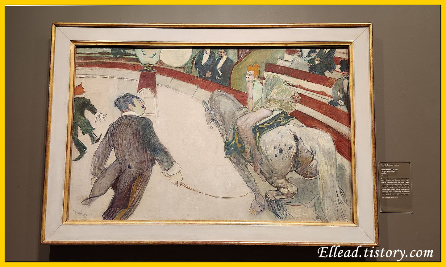 로트렉 (Lautrec)&#44; Equestrienne (At the Cirque Fernando)&#44; 1887-88
