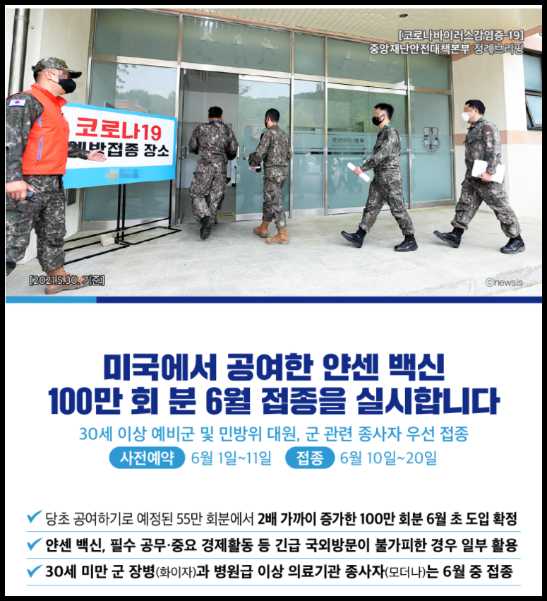  얀센 백신 접종 계획 및 대상 | 얀센 효과와 안전성 | 모더나 백신 접종 대상