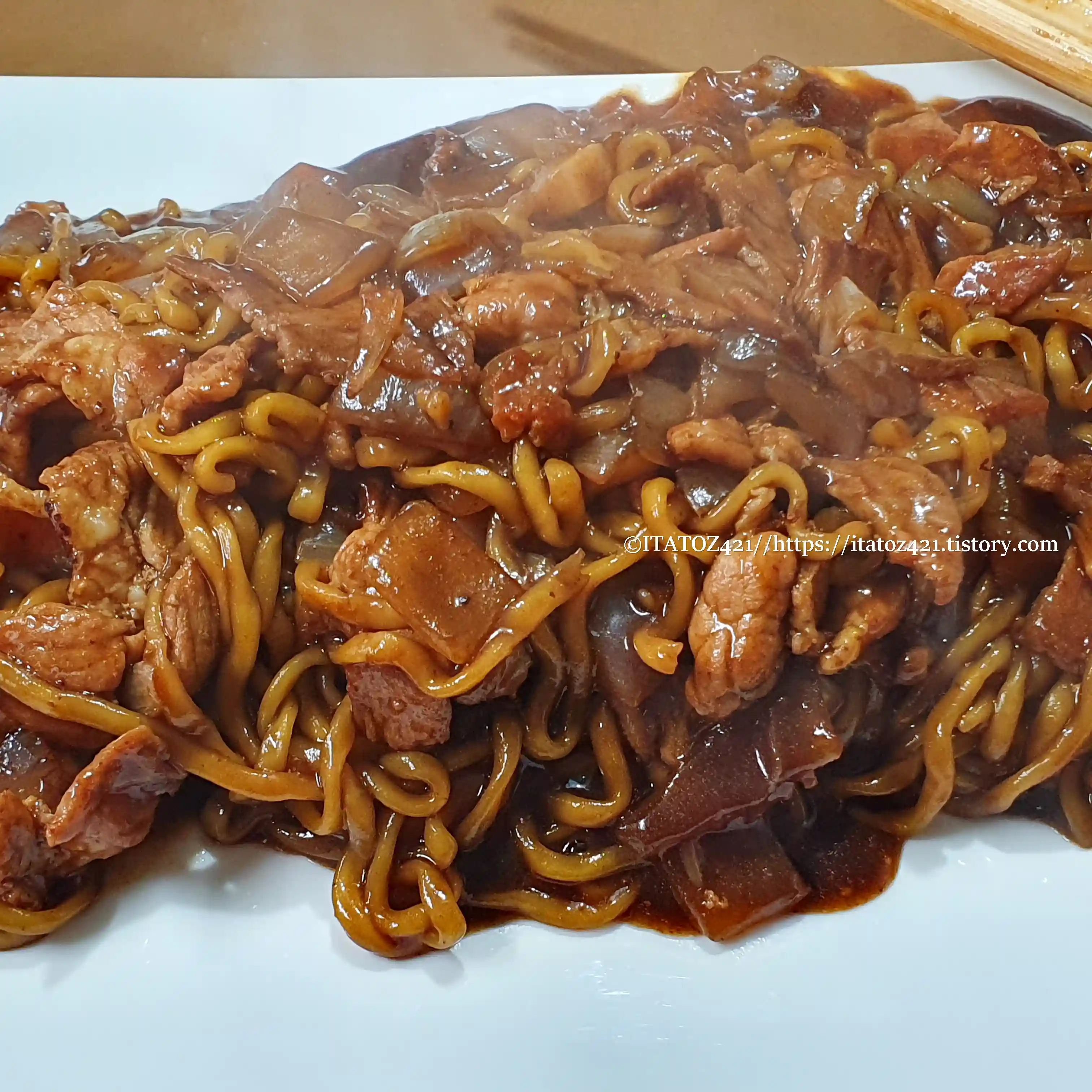 집밥 점심 주말 짜파게티