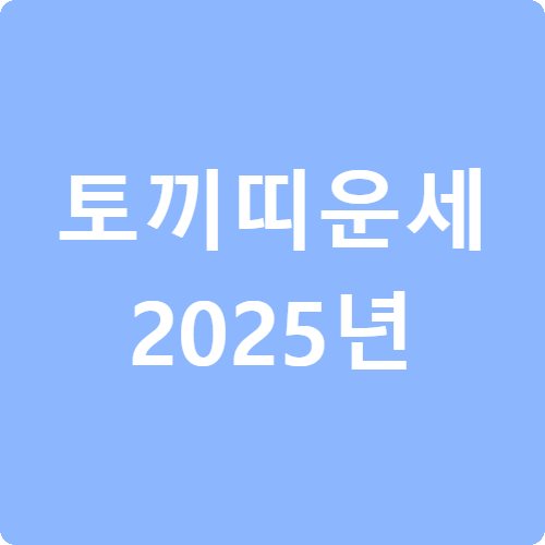 토끼띠 운세 2025년