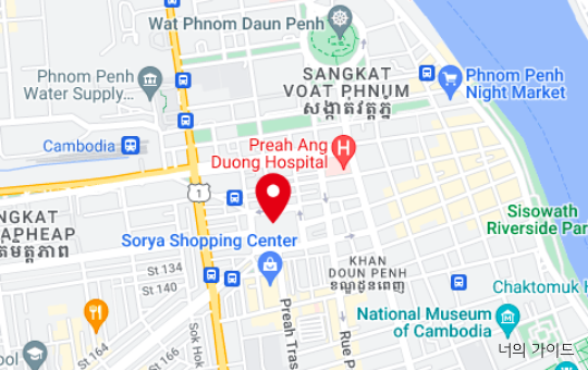 지역 위치 지도 (왓 프놈 밑에 지역)