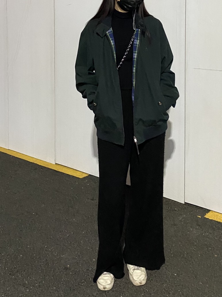 캐주얼 점퍼 그린색 리뷰 및 착샷 간절기 가볍게 입기 좋은 빈폴 29