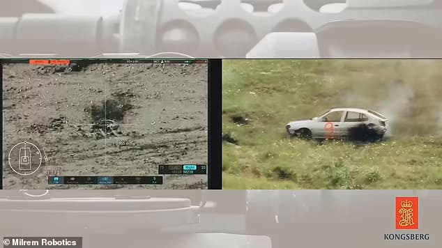 킬러 로봇 등장! ...무인 &#39;Type-X&#39; AI로 작동되는 탱크 VIDEO: First live firing from the Type-X Robotic Combat Vehicle