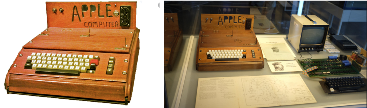 최초의 애플 컴퓨터 이미지입니다.