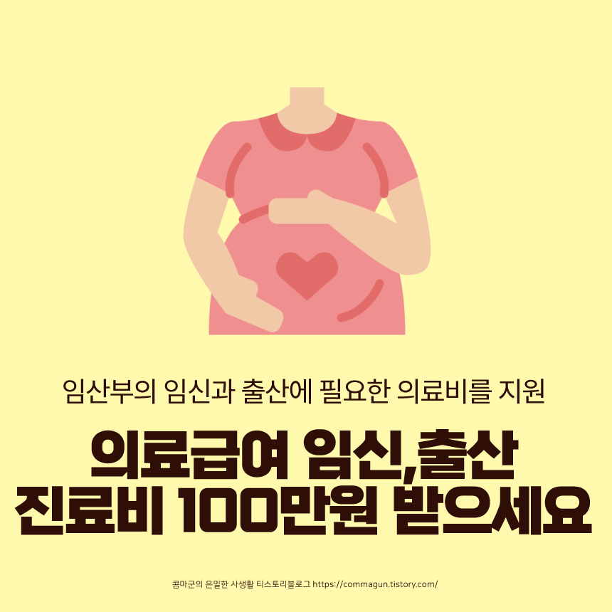  임산부는 의료급여 임신,출산 진료비 100만원 지원받으세요