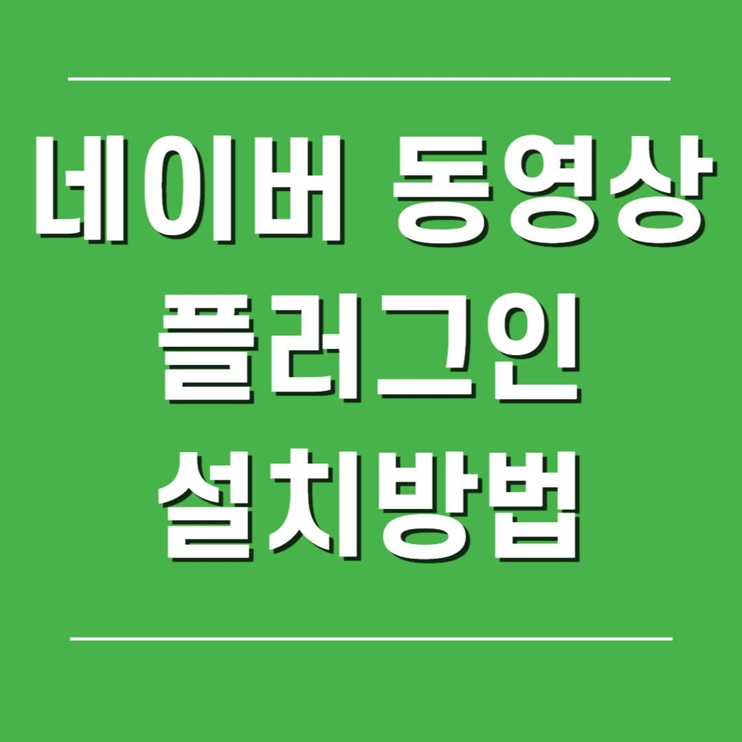 네이버동영상플러그인