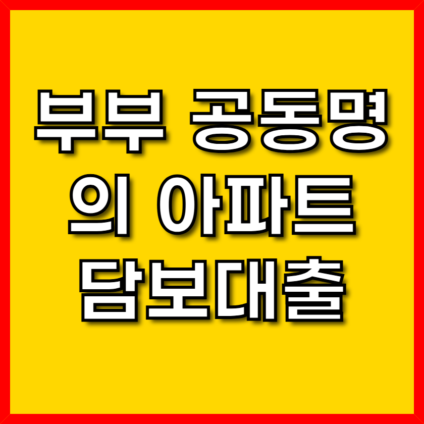 부부공공명의 아파트대출