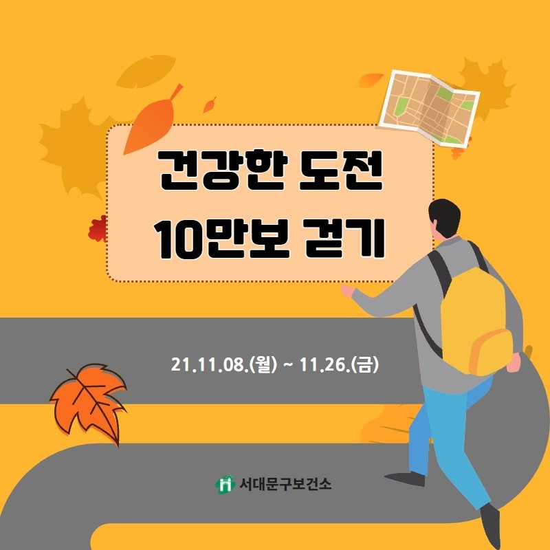 11월 건강한 도전 10만보 걷기챌린지