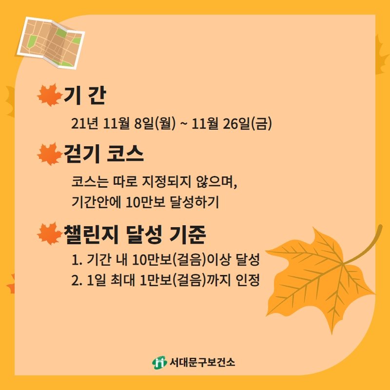 건강한 도전 10만보 걷기