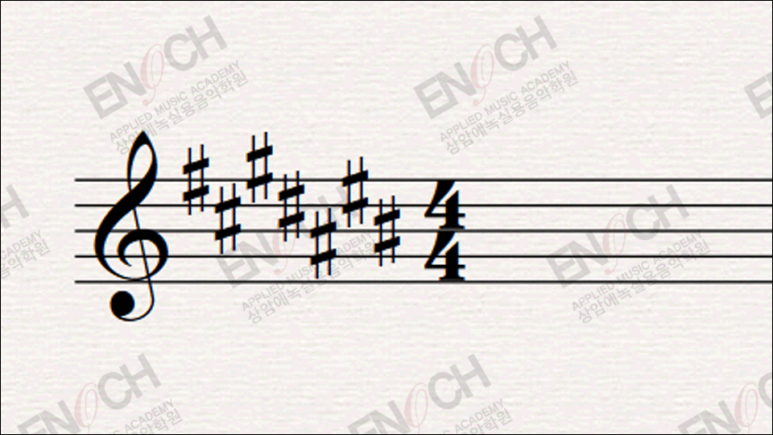 [화성학 기초 악전 Part 2] 조표 (장조단조), 흐트러진 조 (관계조)에 대해서 알아봅시다 11