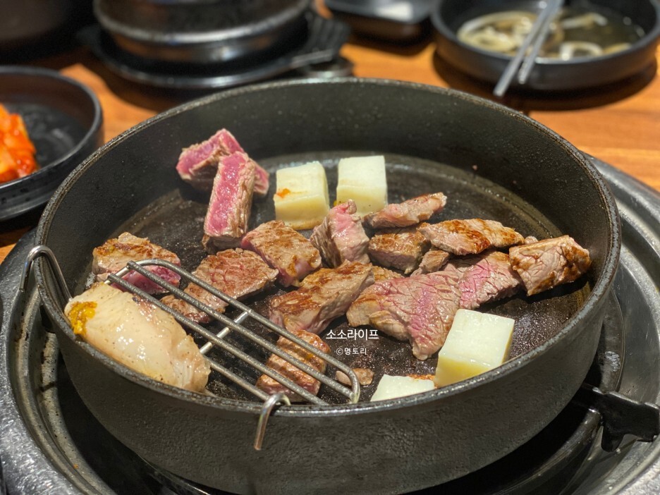  구팔한우 둔산점 : 한우 커플 세트, 한우 차돌 라면