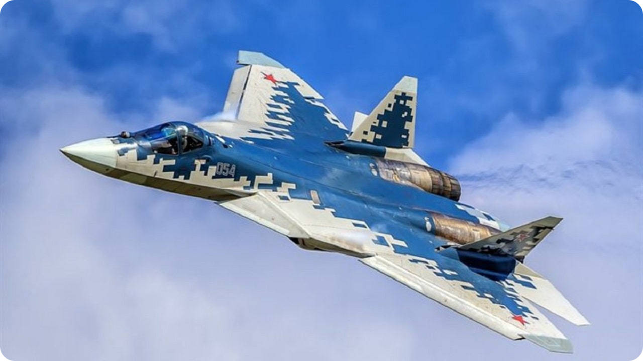 러시아의 Su-57 스텔스 전투기 모습
