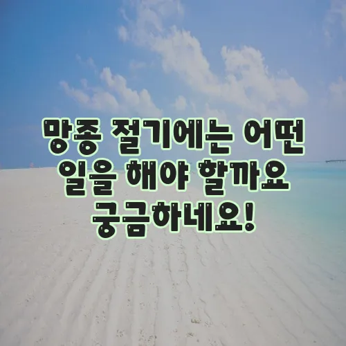 망종 절기에는 어떤 일을 해야 할까요 궁금하네요!