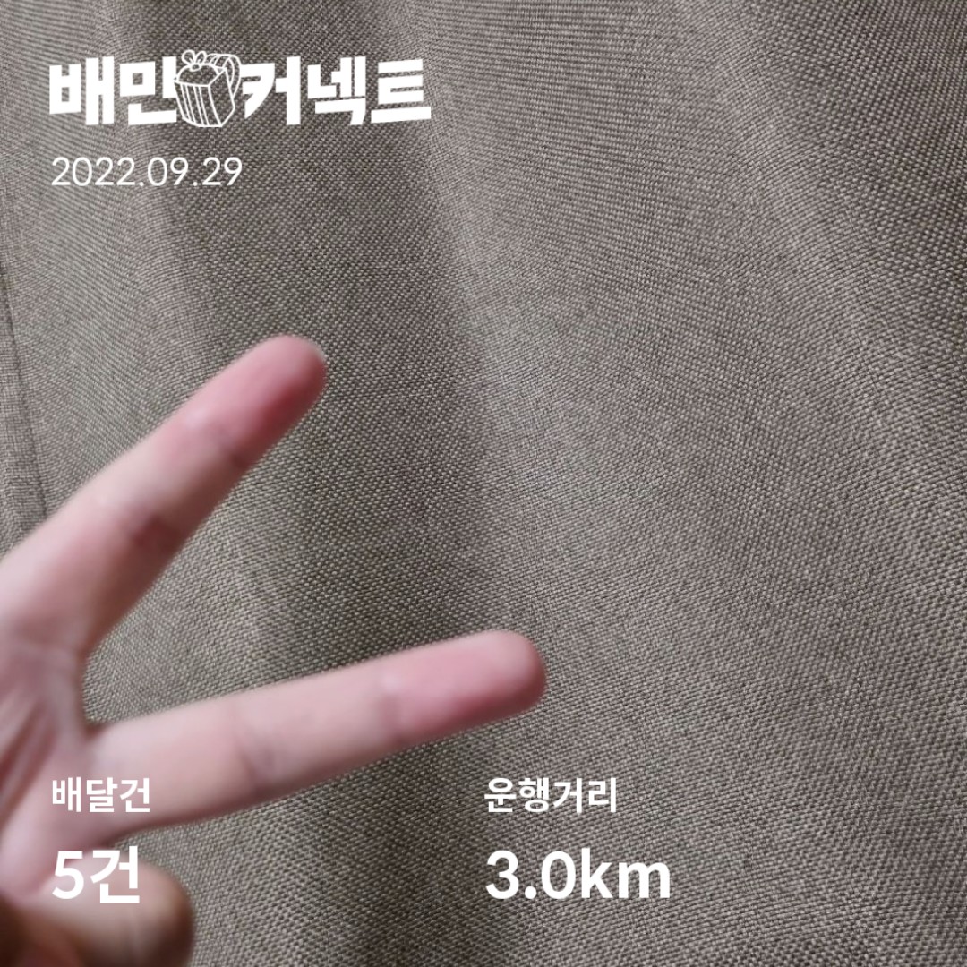  배민커넥트 뚜벅이 후기 8일차