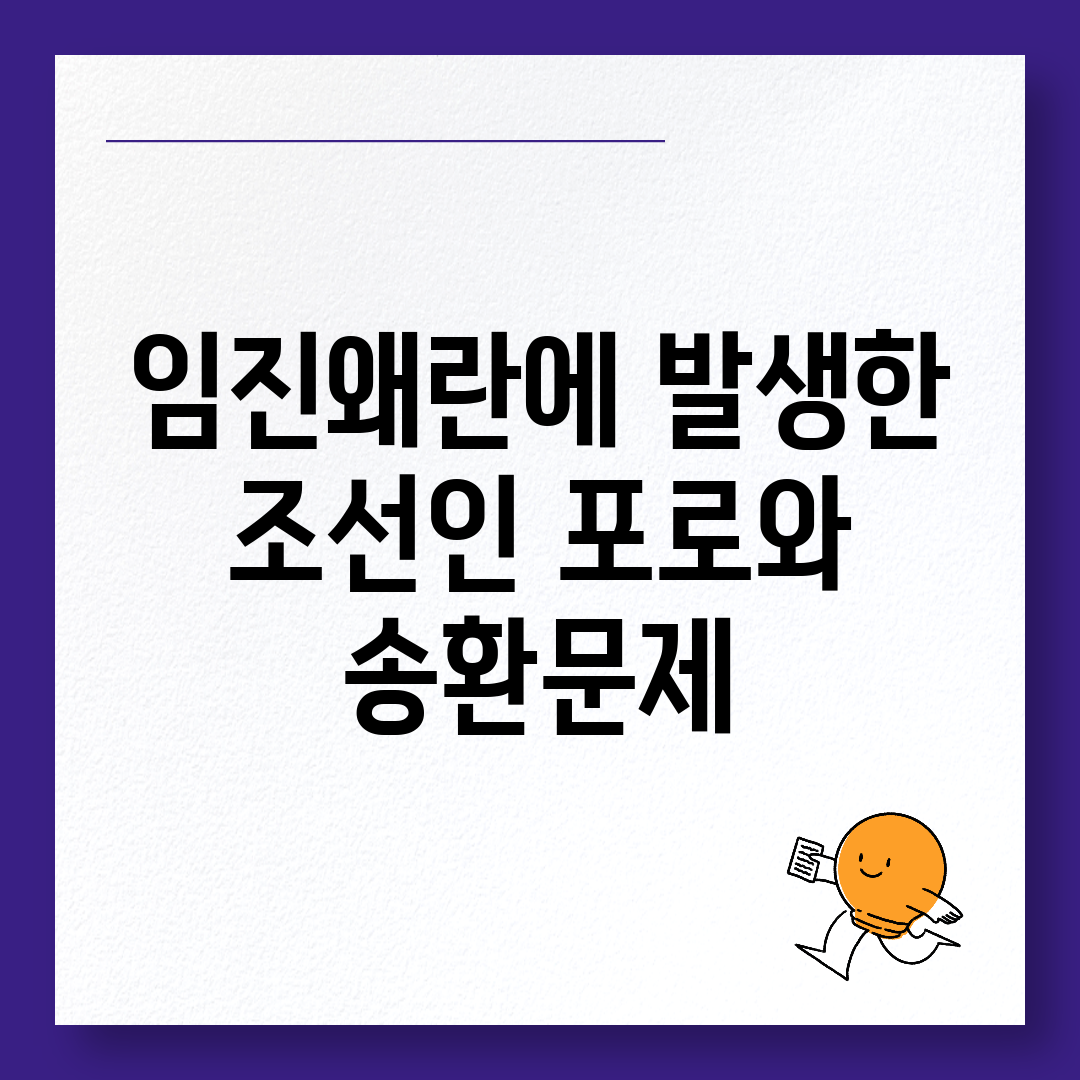 임진왜란에 발생한 조선인 포로와 송환문제