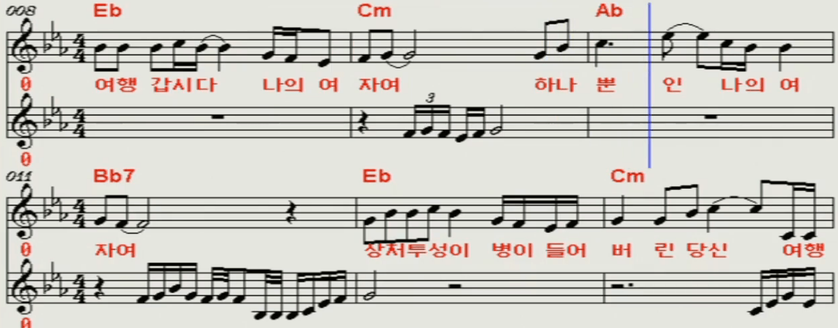 장민호 - 남자는 말합니다 악보