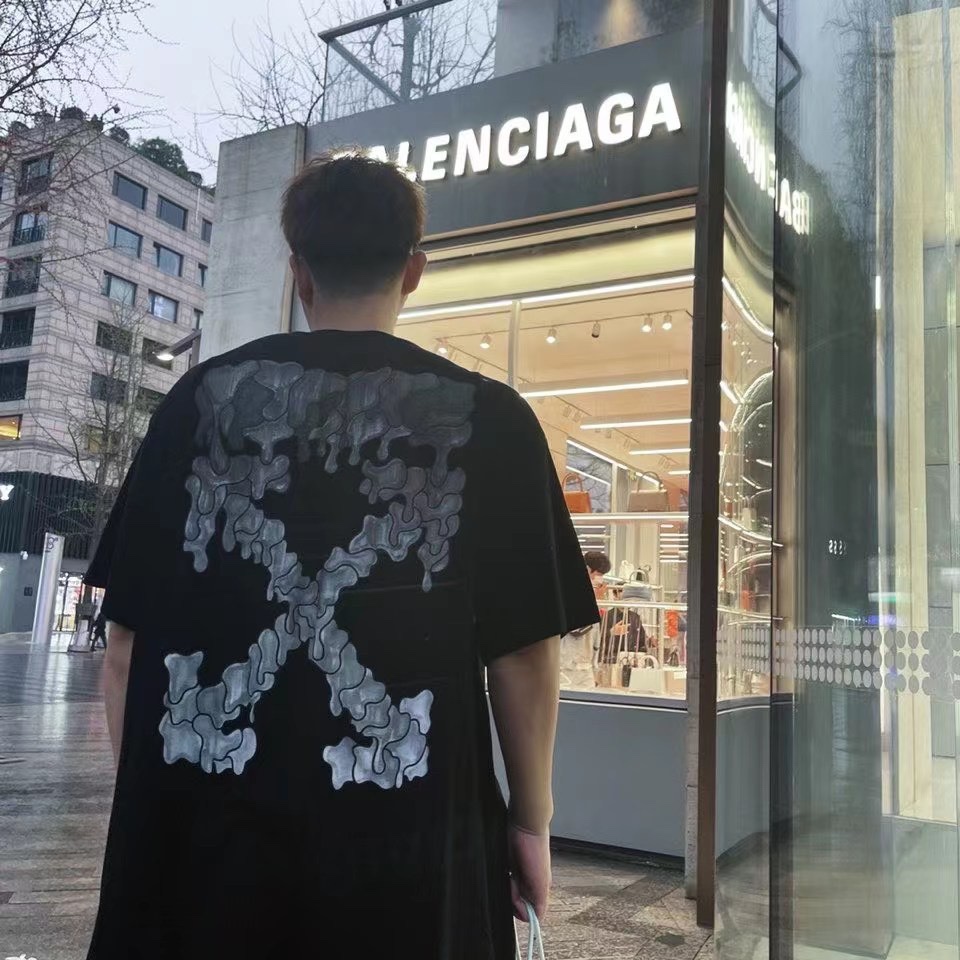  [OFF WHITE] 오프화이트 블랙 마커 애로우 로고 반팔 티셔츠 (2 COLOR)