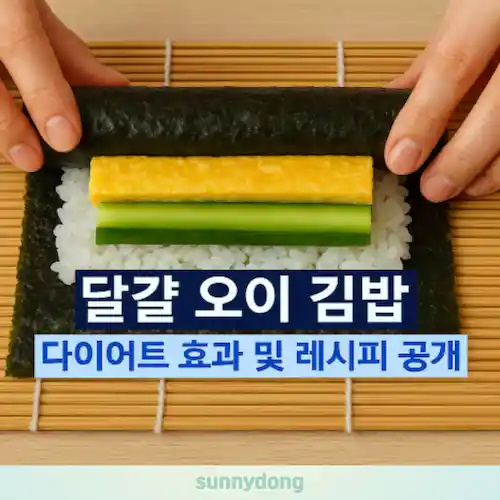 달걀 오이 김밥 다이어트 효과 및 레시피 썸네일