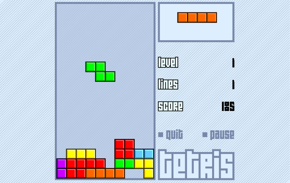 플래시게임 테트리스 Tetris