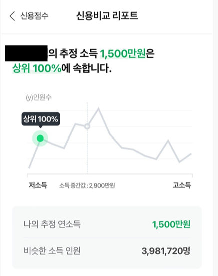 네이버페이 추정소득 확인방법 2