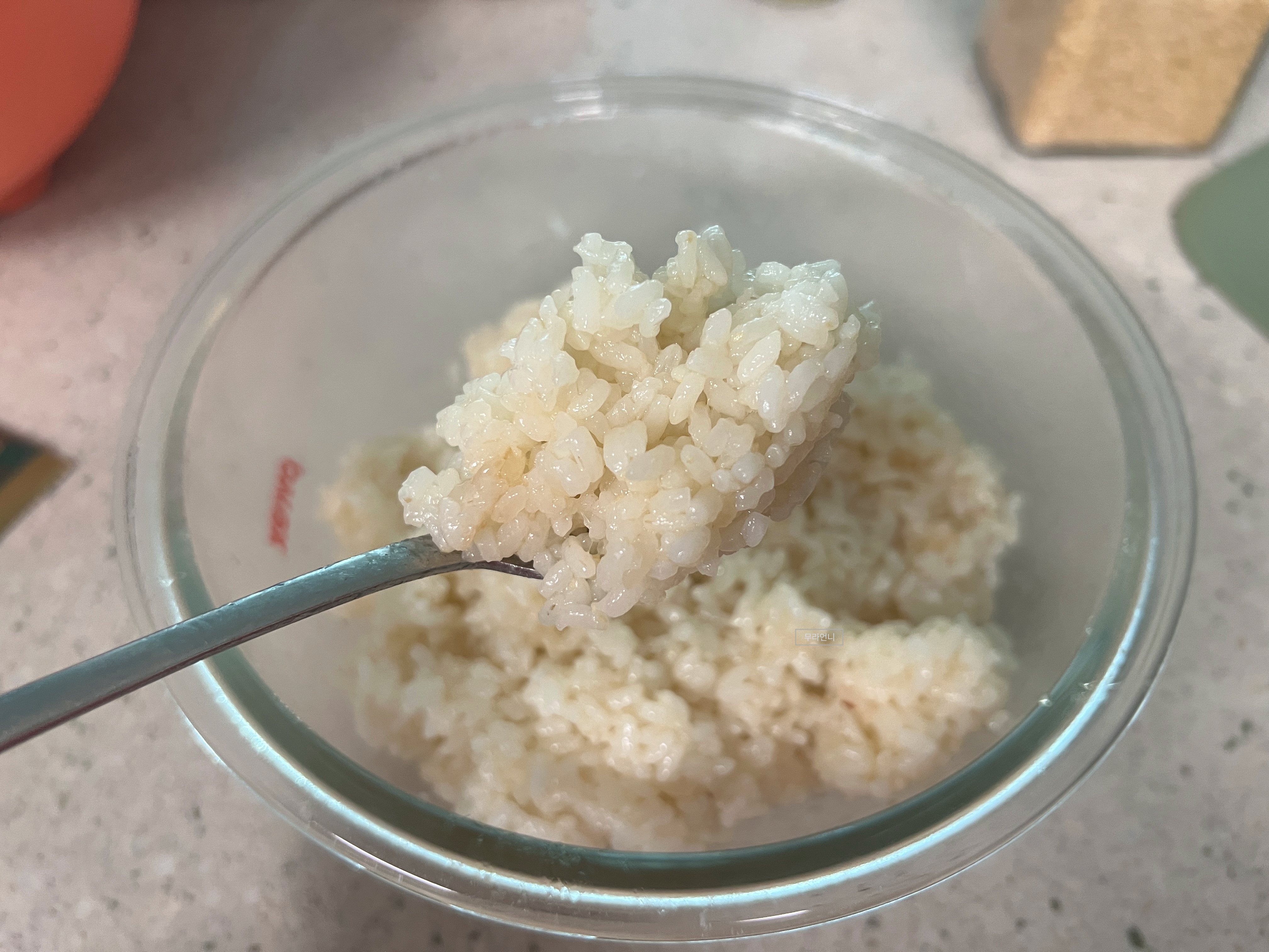 고슬고슬하고 맛있는 밥이 완성됐어요