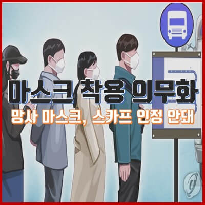 코로나 마스크 착용 의무화 과태료 부과