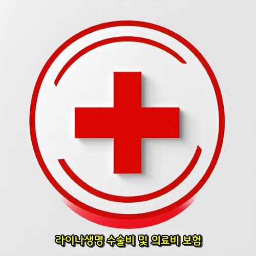 빨간색 병원 십자가 로고 이미지
