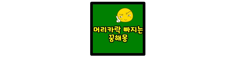  머리카락 빠지는 꿈 해몽 BEST 10 