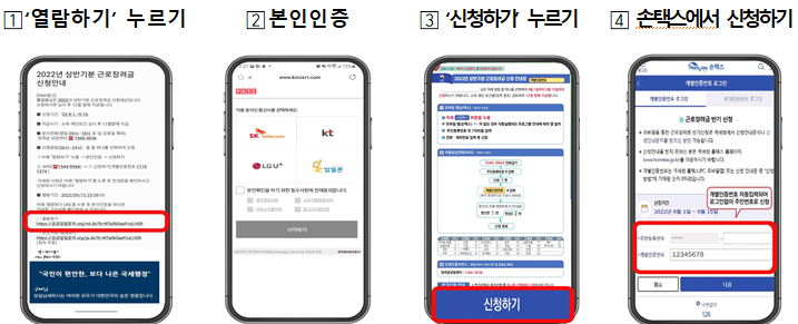 근로 장려금 신청 방법(출처 : 정책 뉴스)