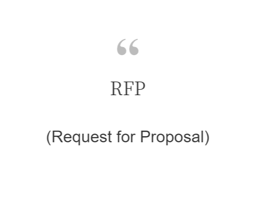 RFP(Request for Proposal)