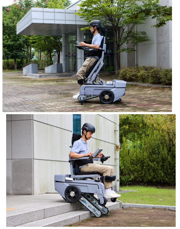기계연&#44; 계단 이동 돕는 로봇 휠체어 기술 세계 최초 개발