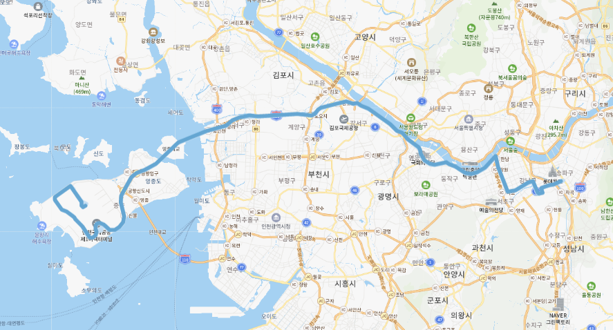  [리무진] 공항버스 6009번 버스 시간표, 요금, 노선 정보 : 삼성서울병원, 개포동, 대치역, 양재역, 강남역, 신사역, 인천공항