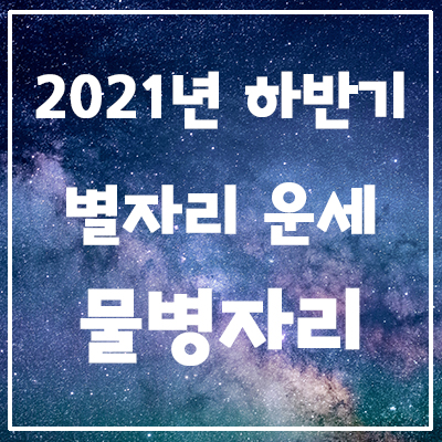  은하별의 2021년 하반기 별자리 운세 <물병자리>