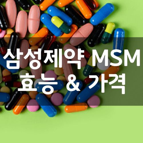 삼성제약 엠에스엠 MSM 100 순식물성 썸네일
