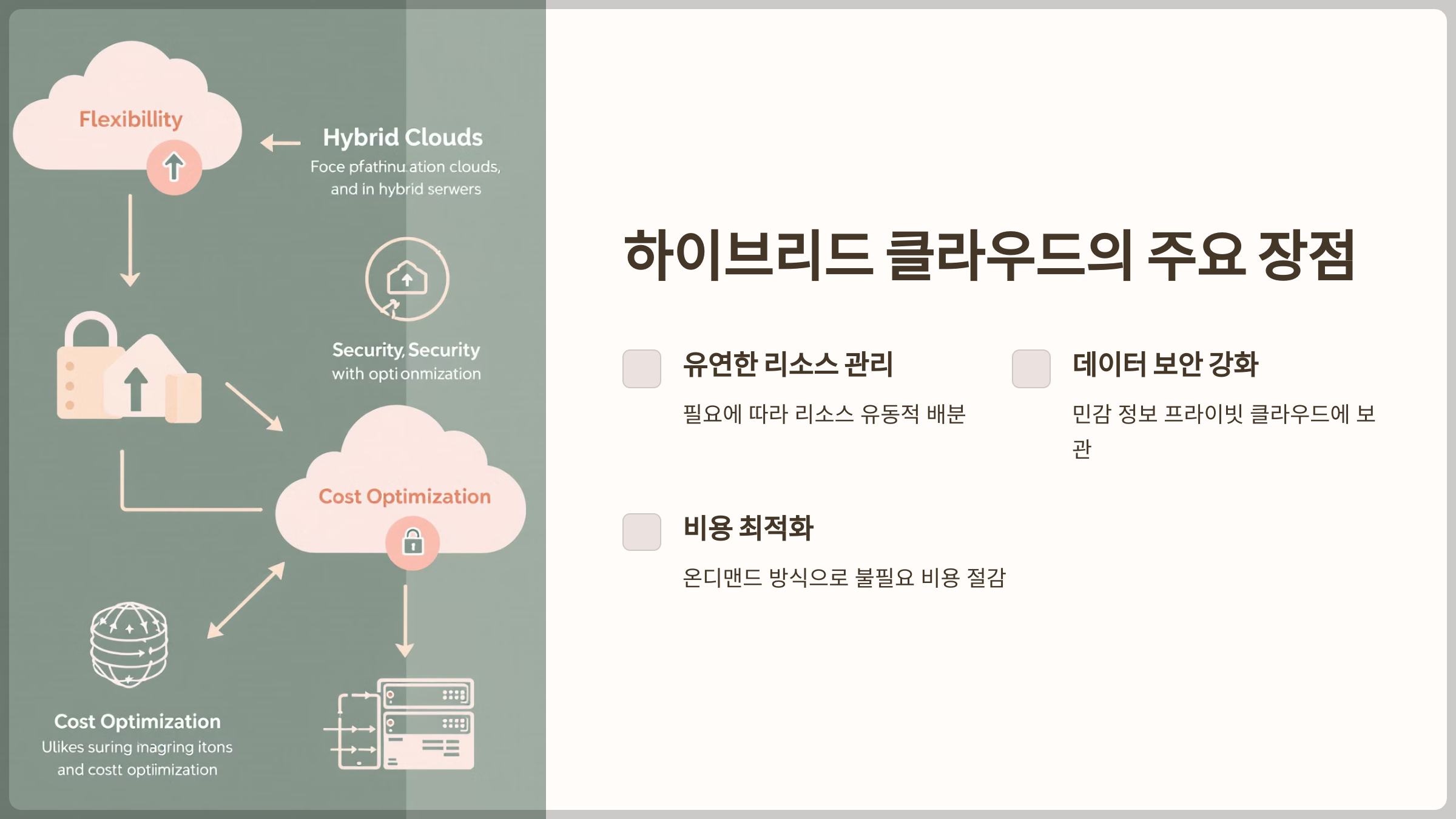 하이브리드 클라우드의 주요 장점