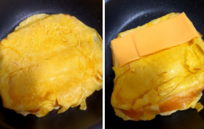 계란물-토스트-치즈