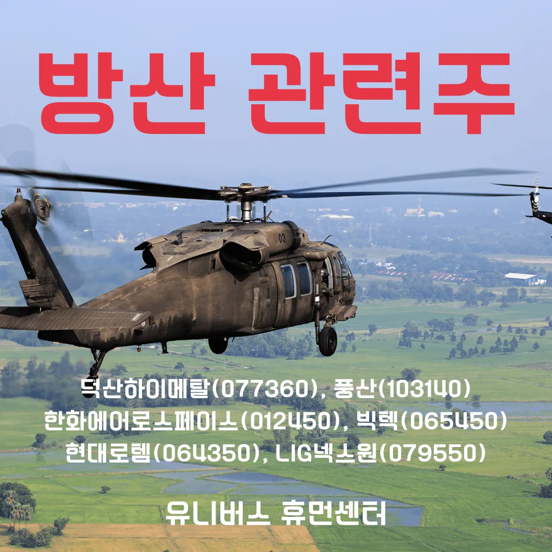  방위산업 관련주 정리, K-방산 신드롬 지속?