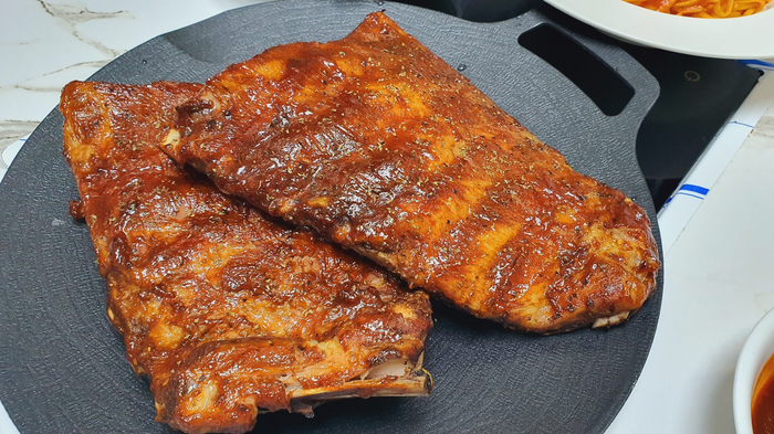  스페어립 수비드 바베큐! 시판 소스로 간단하게 만들기