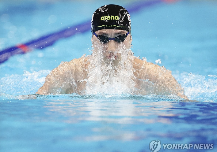 수영 남자 평형 50m 한국 신기록 동메달&#44; 최동열 선수