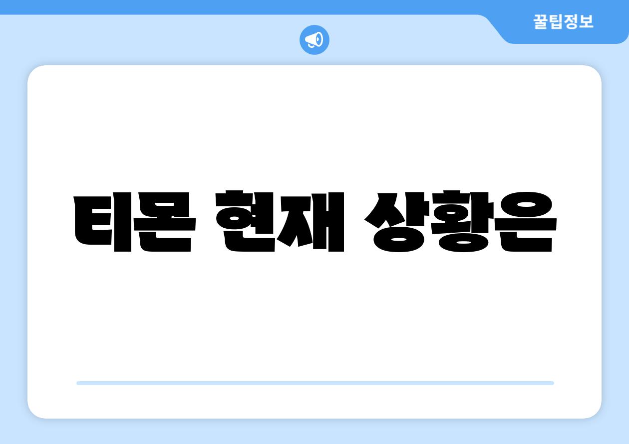 티몬 현재 상황은