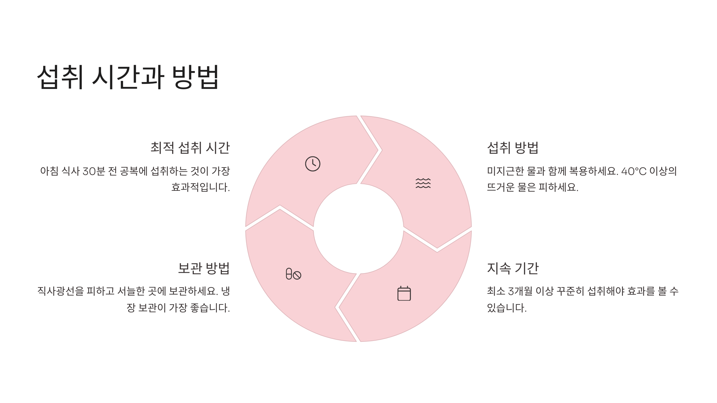 ⏰ 섭취 시간과 방법