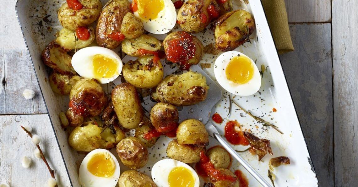 potatoes and eggs