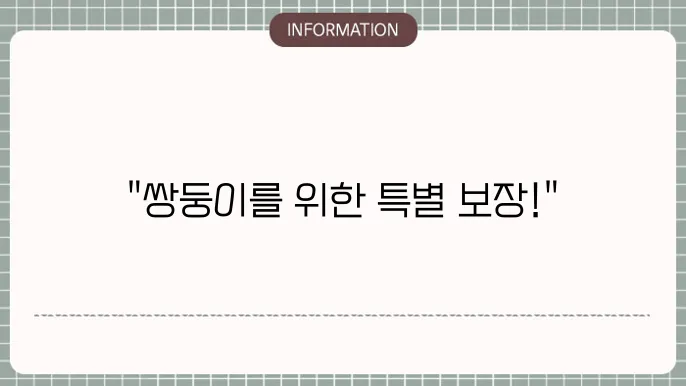 일란성 쌍둥이를 위한 태아보험 가입 방법과 주의사항