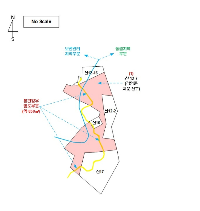 논산지원2022타경1219 지 적 개 황 도