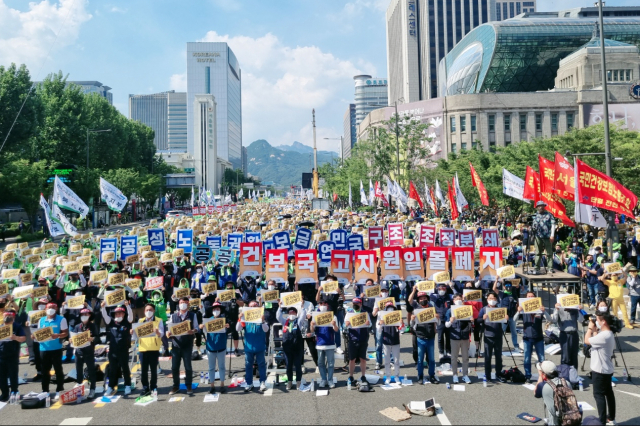  "윤석열 정부는 우리에게 '노예'로 살라고 합니다"