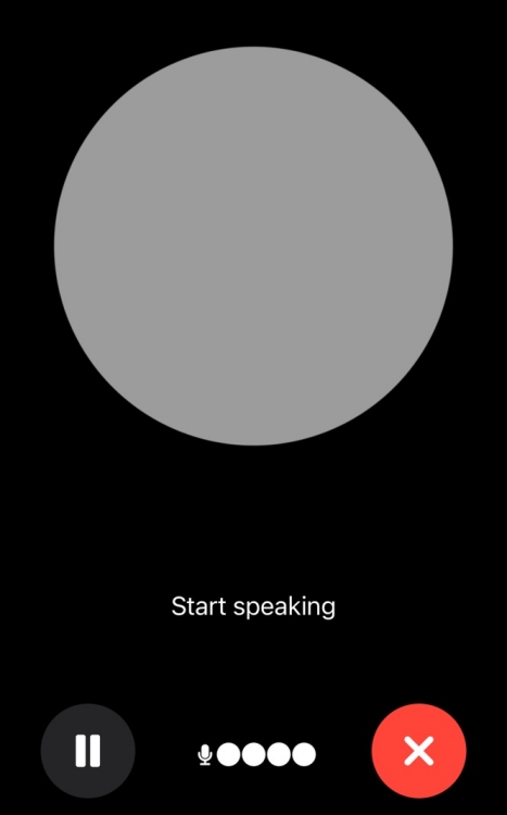 챗GPT voice chat 화면