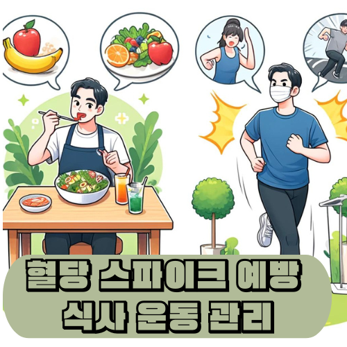 혈당 스파이크 예방 식사 운동 관리