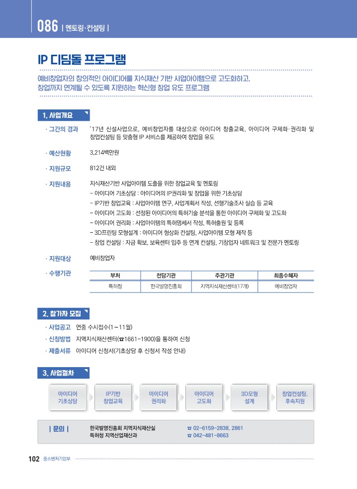  K-Startup[예비창업자] - IP 디딤돌 프로그램