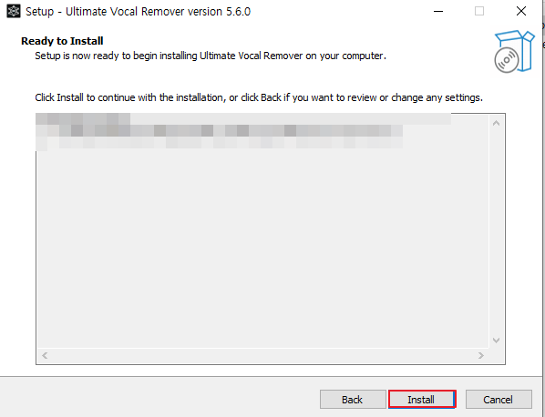 Ultimate Vocal Remover v5 설치 5